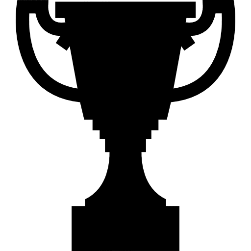 Award trophy shape symbol silhouette awards icon