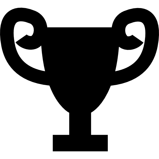 Trophy cup shape award cup trophies icon