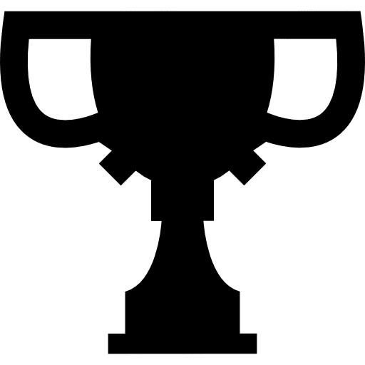 Trophy silhouette cups cup shapes icon