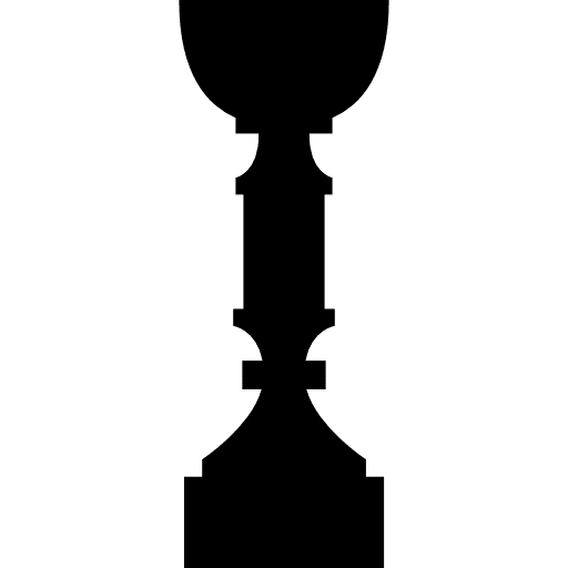 Trophy silhouette of tall shape shapes trophies silhouette icon