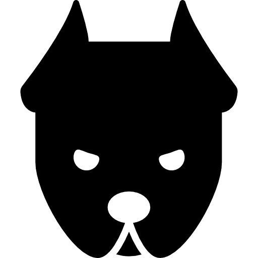 Angry dog animals angry doberman icon