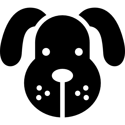 Dog face animals dog face freckles icon