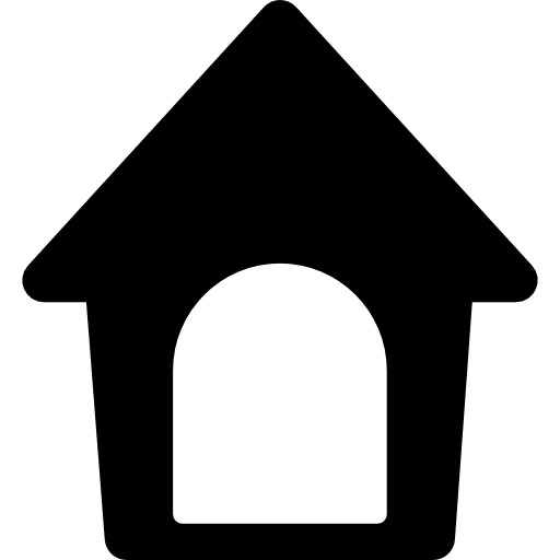 Dog kennel buildings doghouse dog icon