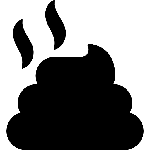 Pile of dung shit animals manure icon