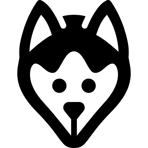 Dog head animals dog nose face icon