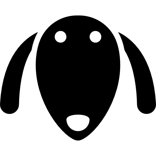 Dog with long ears dog nose pet dog icon