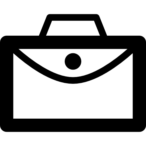 Office briefcase attache case documents icon