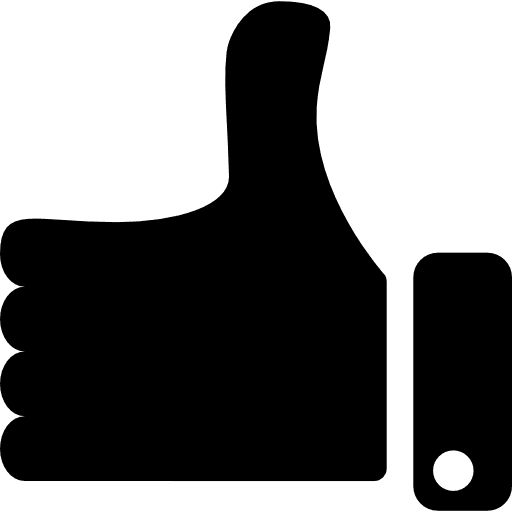 Thumbs up approve gestures approval icon