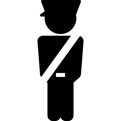 Customs control border police customs icon