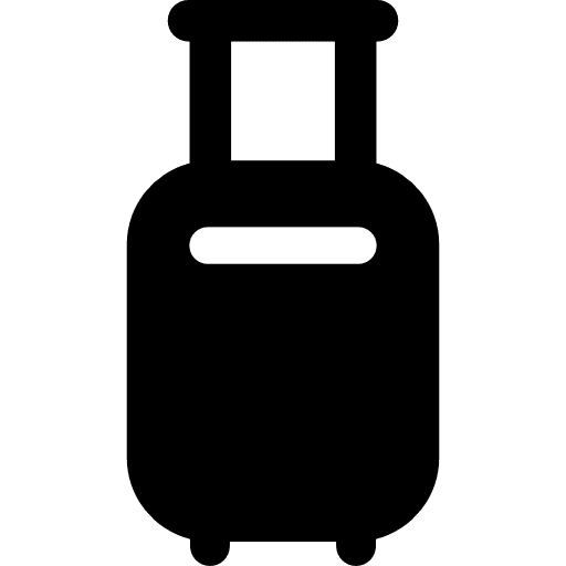 Suitcase case bag airport icon