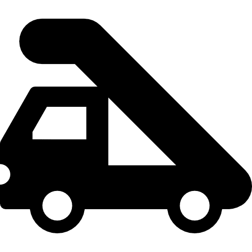 Airport truck boarding airport transport icon