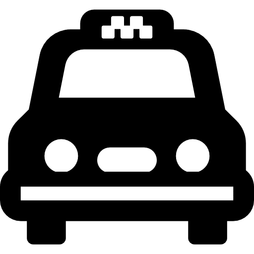 Cab transport taxi car icon