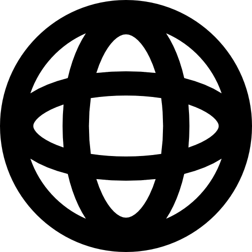 Globe shapes earth international icon