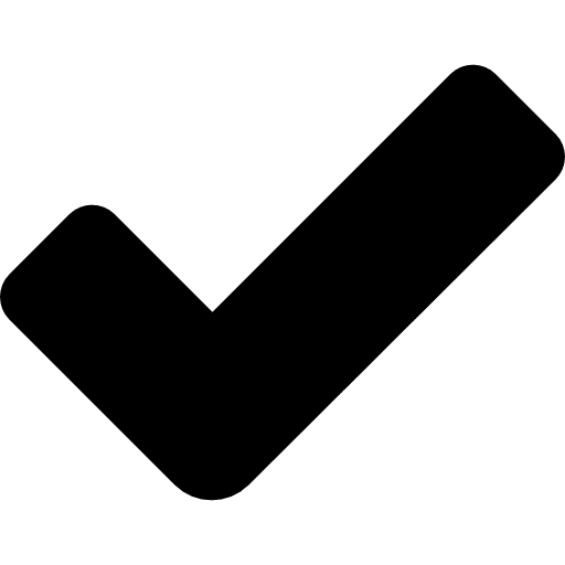 Big check mark check list check box shapes icon