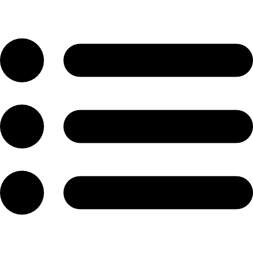 Options lines shapes lines bullet point icon