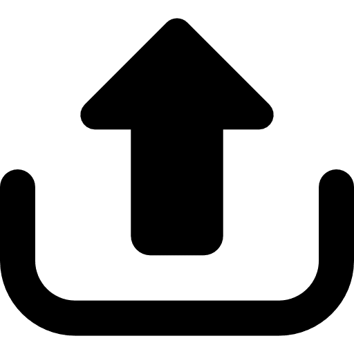 Upload big arrow uploading output file upload icon