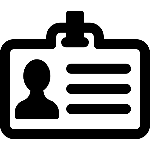 Big id card accessibility technology user icon