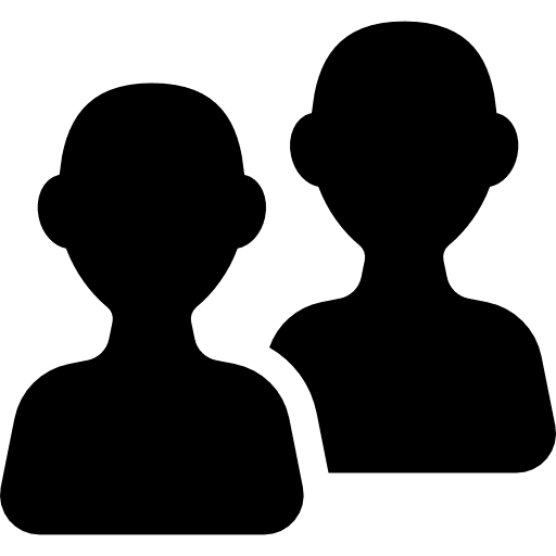 Two friends 2 people men two people icon