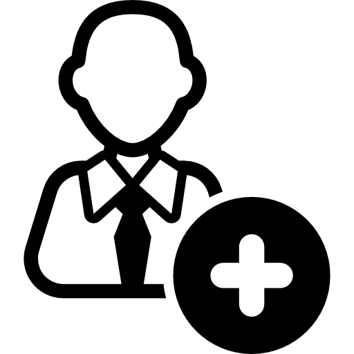 Add user with tie avatar subscriber people icon