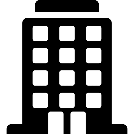 Big building doors buildings houses icon