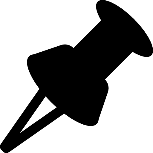 Pin it pins office material attachment icon