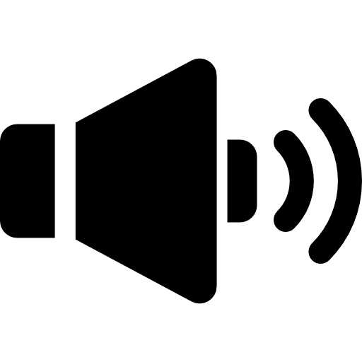 High volume sound bars music audio icon