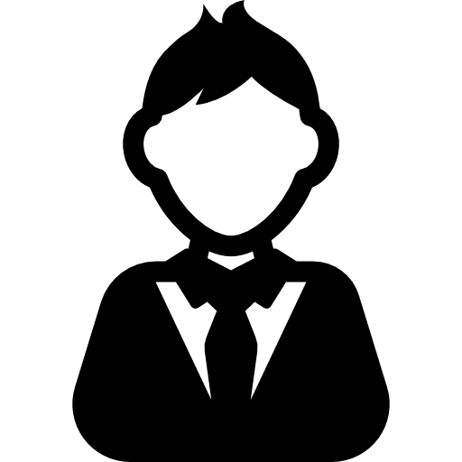 Man with tie profile boy people icon