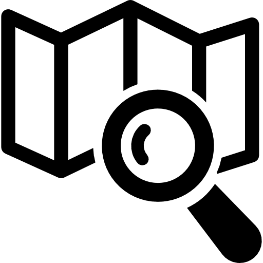 Map search road map maps and flags zoom icon