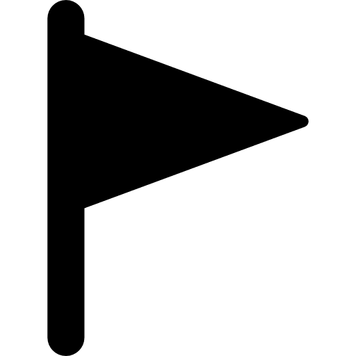 Triangular flag map pointer map point maps and flags icon