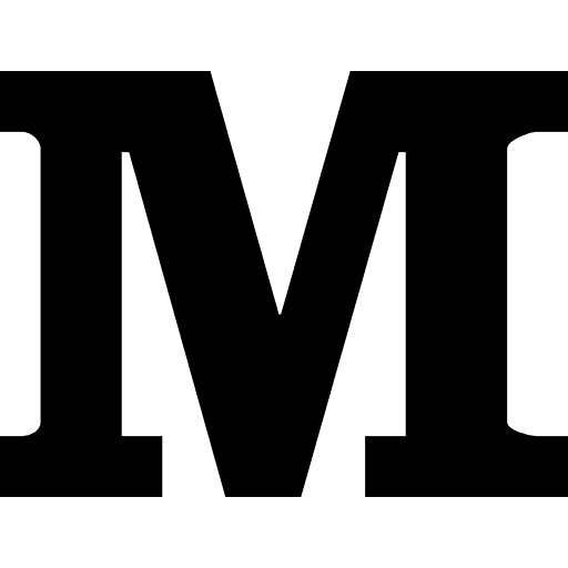 Medium size clothes sizes measure icon