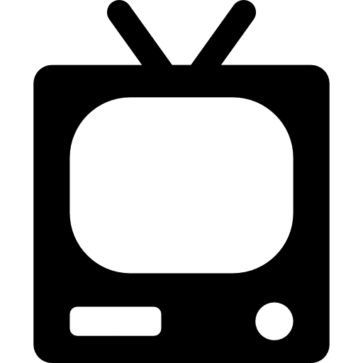 Old television vintage technology antique icon