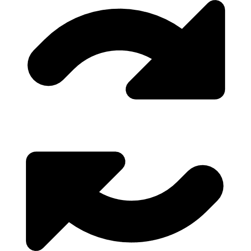 Sync arrows habit curved arrow circular arrows icon