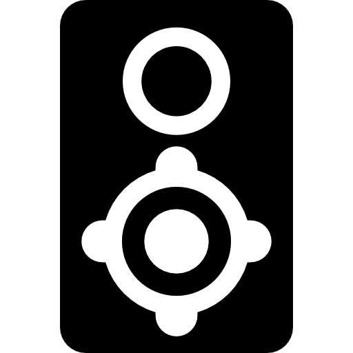 Big speaker musical technology sounds icon