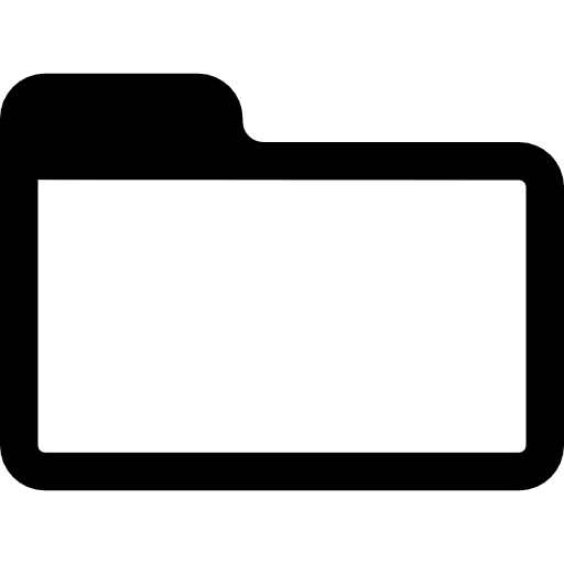 New folder storage file interface icon