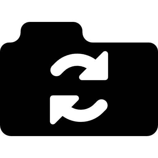 Sync folder online interface synchronization icon