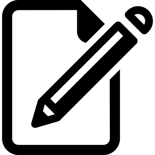 Edit file interface pencil pen icon