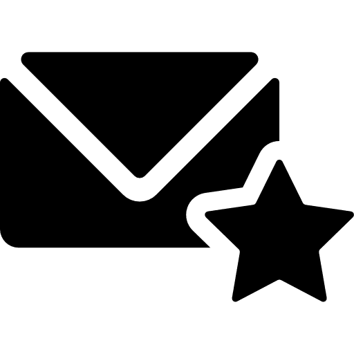 Favorite mail interface mails email icon