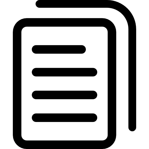 File list interface archives document icon