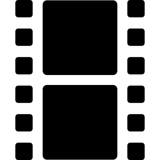 Film strip negative technology squares icon