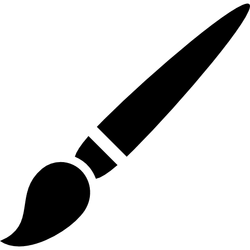 Inclined brush art artist artistic icon