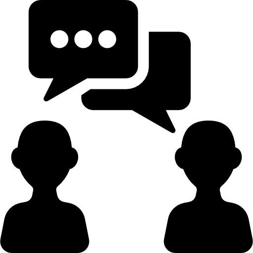 Forum message note chat people icon