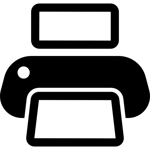 Printing paper file prints printer icon