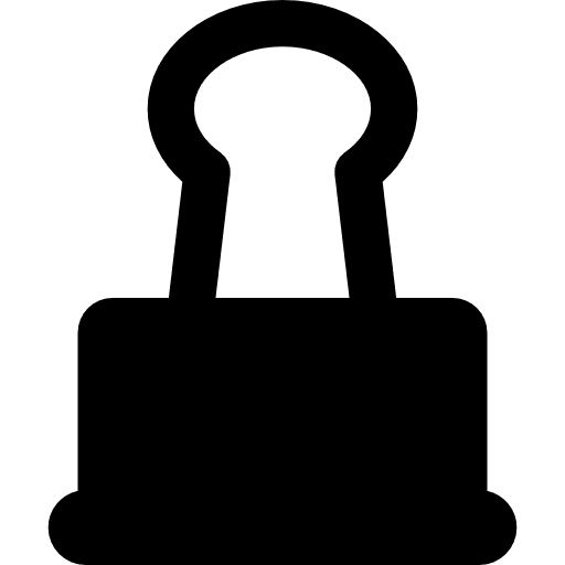 Big clip school material office material attachment icon