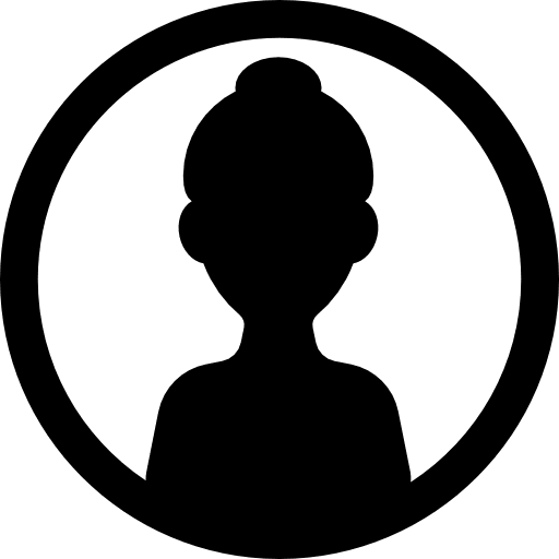 Female avatar and circle user people women icon