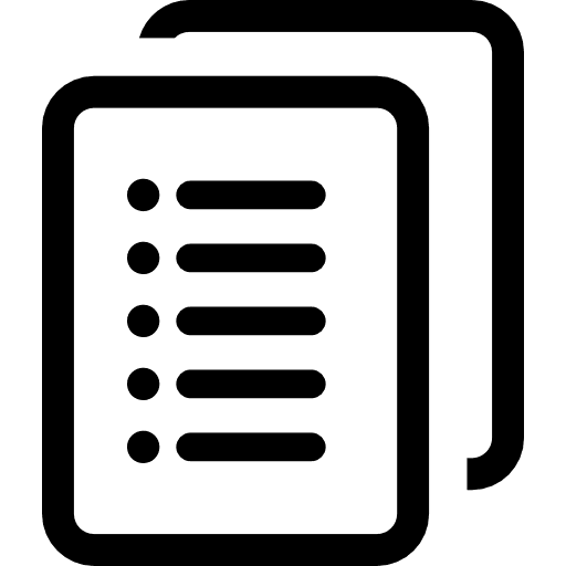 List file interface archive details icon