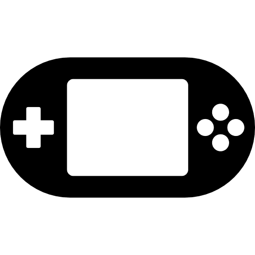 Portable console gamer arcade technology icon