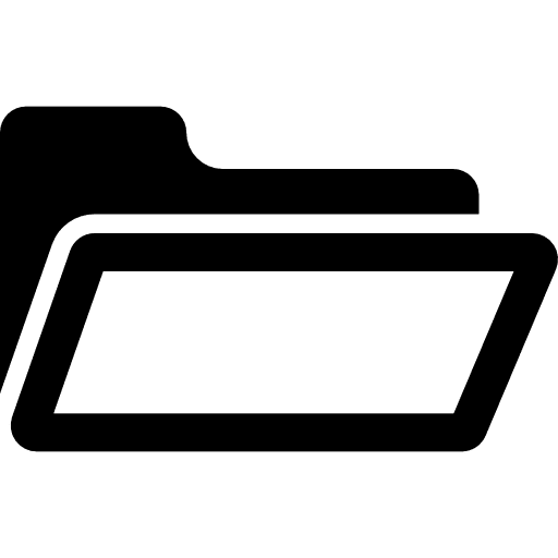 Open folder school material office material interface icon