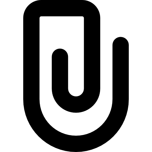 Big clip office material attachment clips icon