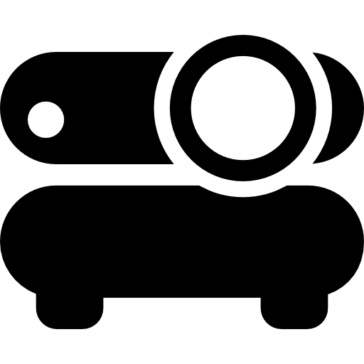 Projector machine technology presentation class icon