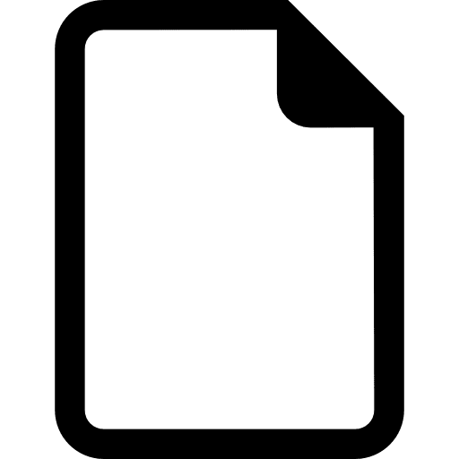 Blank file document browser web page icon